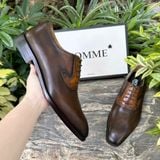  Giày Oxford Homme Alessia - Vegetable tanned leather products, 100% handmade Patina color 