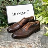  Giày Oxford Homme Alessia - Vegetable tanned leather products, 100% handmade Patina color 