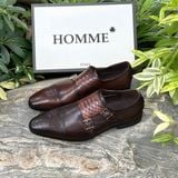  Giày Homme Le Marche 2.0 - Double Buckle Monk Strap Shoes 