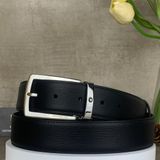  Thắt Lưng Nam Monblanc Trapeze Shiny Stainless Steel Pin Buckle 