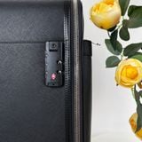  Vali Monblanc Black Nightflight Four-wheel Trolley Suitcase 