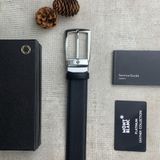  Thắt Lưng Nam Monblanc Trapeze Shiny Stainless Steel Pin Buckle 