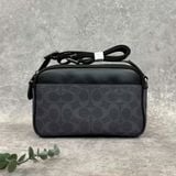  Túi Đeo Chéo Coach Graham Crossbody In Blocked Signature Canvas With Varsity Stripe 
