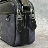  Túi Đeo Chéo Coach Graham Crossbody In Blocked Signature Canvas With Varsity Stripe 
