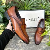  Giày Lười Homme Cannington - Penny Loafer Italian Leather Dress Shoes 