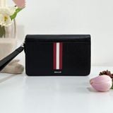  Túi Cầm Tay BALLY  Tinger Wrist Leather Clutch Bag 