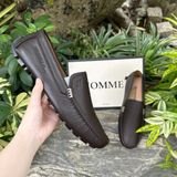  Giày lười Homme Piacenza - Square Toe Leather Loafer 