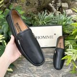  Giày lười Homme Piacenza - Square Toe Leather Loafer 