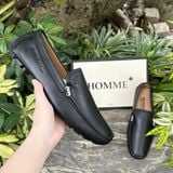  Giày lười Homme Piacenza - Square Toe Leather Loafer 