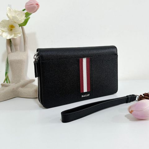  Túi Cầm Tay BALLY  Tinger Wrist Leather Clutch Bag 