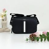  Túi Đeo Chéo Bally Unisex Saffiano Leather Crossbody Bag Logo 