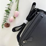  Túi Đeo Chéo Bally Unisex Saffiano Leather Crossbody Bag Logo 