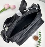  Túi Đeo Chéo Bally Unisex Saffiano Leather Crossbody Bag Logo 