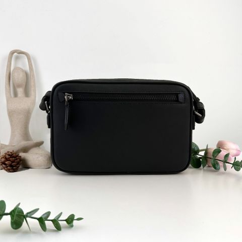  Túi Đeo Chéo Bally Unisex Saffiano Leather Crossbody Bag Logo 