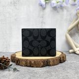  Ví Coach Double Billfold Wallet In Signature With Wolf Motif 