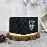  Ví Coach Double Billfold Wallet In Signature With Wolf Motif 