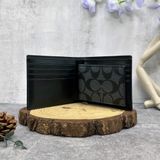  Ví Coach Double Billfold Wallet In Signature With Wolf Motif 