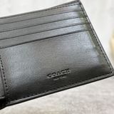  Ví Coach Double Billfold Wallet In Signature With Wolf Motif 