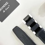  Thắt Lưng Nam Homme Pisa - Black Saffiano Leather Belt 