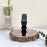  Thắt Lưng Nam Homme Pisa - Black Saffiano Leather Belt 