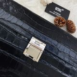  Handbag Cầm Tay Nam MonBlanc Vân Da Selection Cao Cấp 