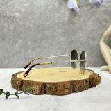  Mắt Kính Lacoste Green Gradient Oval Ladies Sunglasses Cao Cấp 