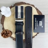  Thắt lưng Monblanc Contemporary Reversible Black/Brown Leather Belt 