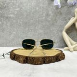  Mắt Kính Ray-Ban Grey Chromance Irregular Unisex Sunglasses Cao Cấp 