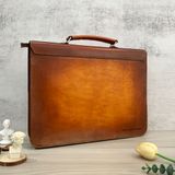  Cặp da điêu khắc Homme Handcrafted-carved Briefcase - version Colosseum, Rome 