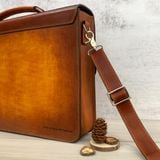  Cặp da điêu khắc Homme Handcrafted-carved Briefcase - version Colosseum, Rome 