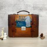  Cặp da điêu khắc Homme Handcrafted-carved Briefcase - version Singapore 