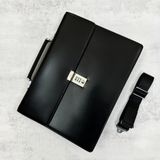  Cặp Doanh Nhân MontBlanc Meisterstuck Black Calfskin Bag 