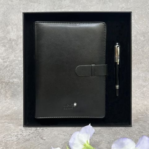  Set Bút Gift Set With MontBlanc StarWalker Precious Resin Rollerball Pen Cao Cấp 