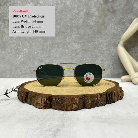  Mắt Kính Ray-Ban Grey Chromance Irregular Unisex Sunglasses Cao Cấp 