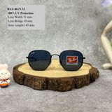  Mắt Kính Ray-Ban Dark Blue Geometric Unisex Sunglasses Cao Cấp 