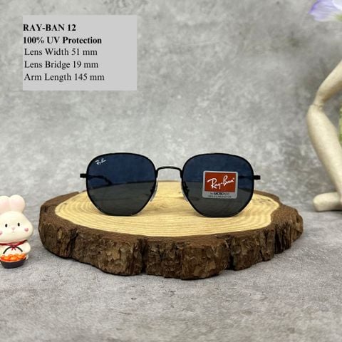  Mắt Kính Ray-Ban Dark Blue Geometric Unisex Sunglasses Cao Cấp 