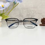  Mắt kính cận MonBlanc MB0083OK 001 Ruthenium Demo Lens Men Eyeglasses 
