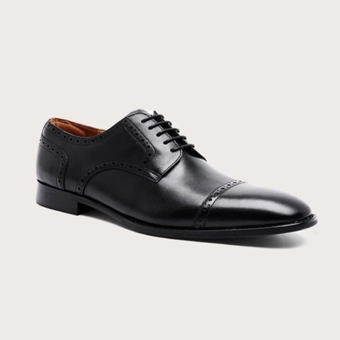  Giày tây Homme Winchester - Cap Toe Derby Italian Leather Blucher Shoes 