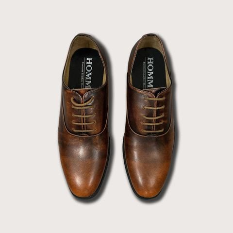  Giày Tây Homme Glasgow - Plain Toe Oxford Italian Leather Dress Shoes 