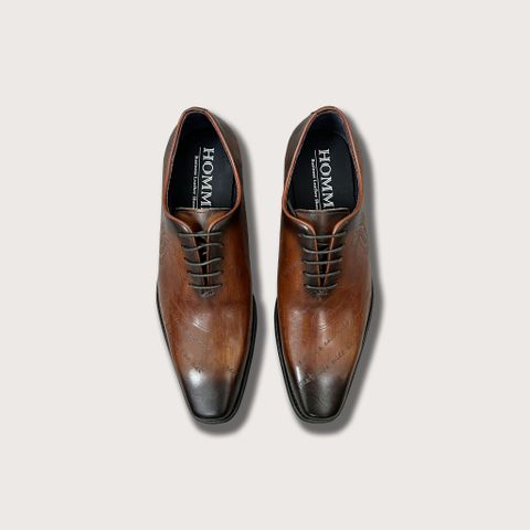  Giày tây Homme Pozzuoli - Classic Oxford Leather Patina Shoes 