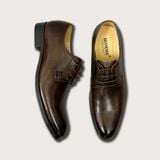  Giày Homme Torino - Brown/Black Patina Derby Shoes 