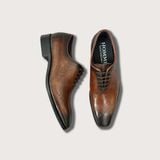  Giày tây Homme Pozzuoli - Classic Oxford Leather Patina Shoes 