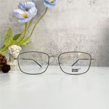 Mắt kính Monblanc - MB0140OK Silver Square Men Eyeglasses 