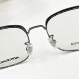  Mắt kính cận MonBlanc MB0083OK 001 Ruthenium Demo Lens Men Eyeglasses 