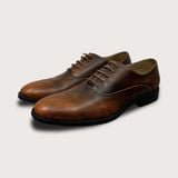  Giày Tây Homme Glasgow - Plain Toe Oxford Italian Leather Dress Shoes 