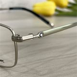  Mắt kính Monblanc MB0135O 002D Silver Prescription Glasses 