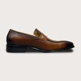  Giày lười Homme Napoli - Patina Loafer Leather Dress Shoes 