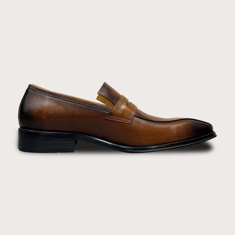  Giày lười Homme Napoli - Patina Loafer Leather Dress Shoes 