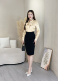  Áo Nơ Cổ Lụa Mango 