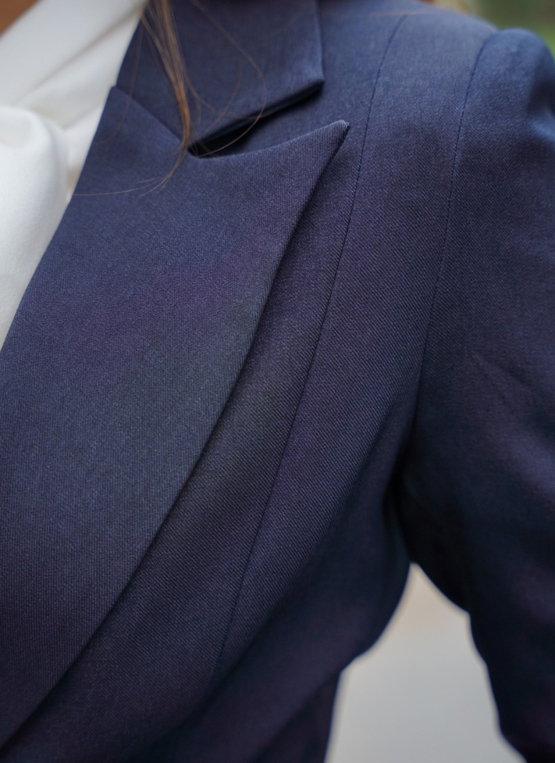  Bộ Áo Vest Nữ 1 Nút Vạt Tròn & Váy Bút Chì 